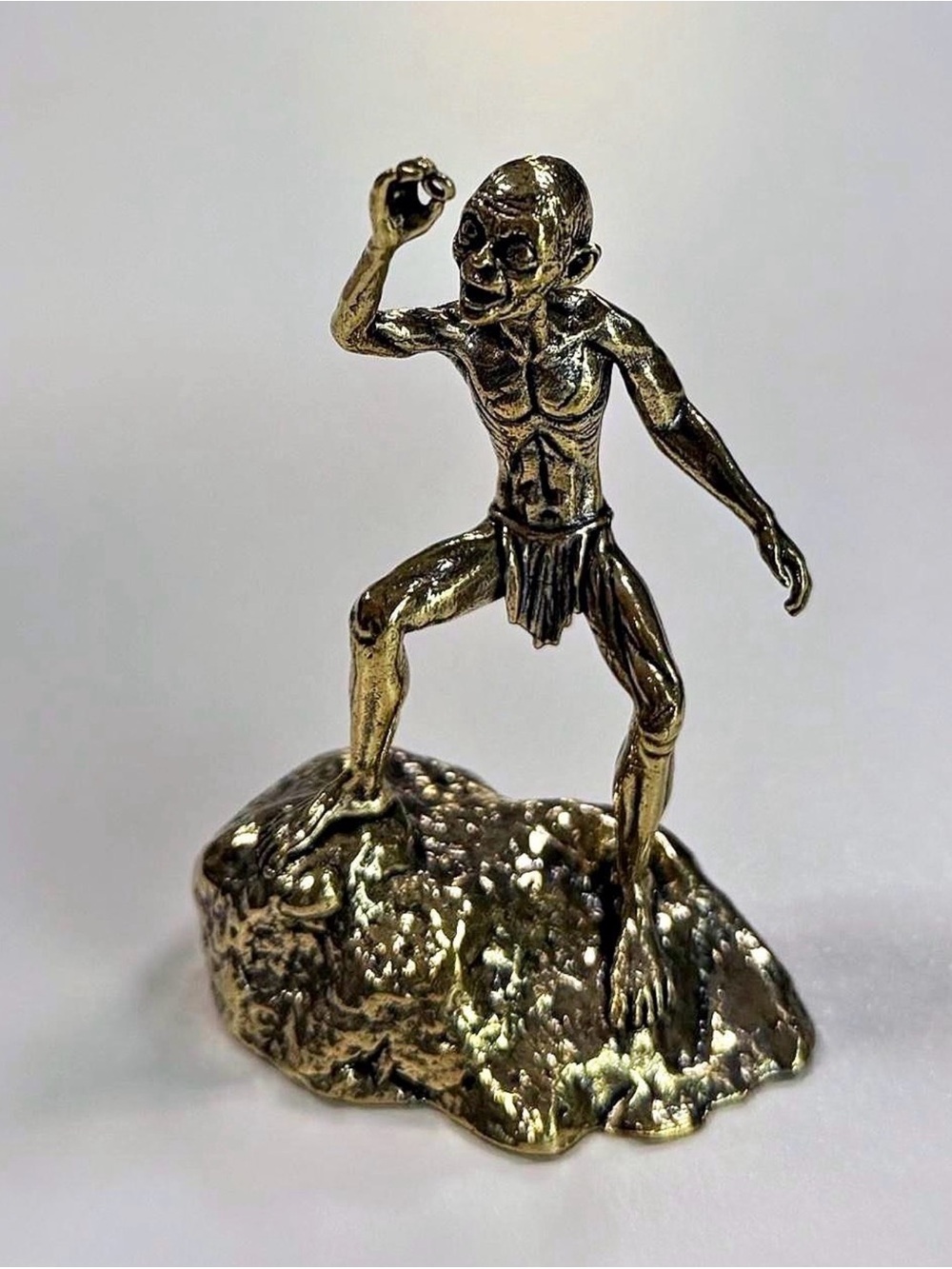 Brass Gollum Figurine miniature - Home Accents
